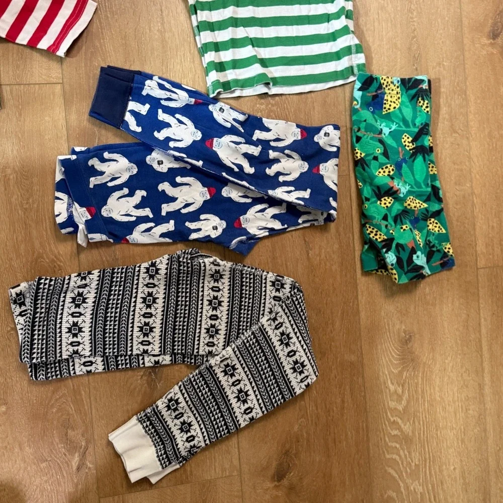 Hanna Andersson Pajamas Kids Size 10 Multicolor Peanuts Marvel Holiday 8pc Lot